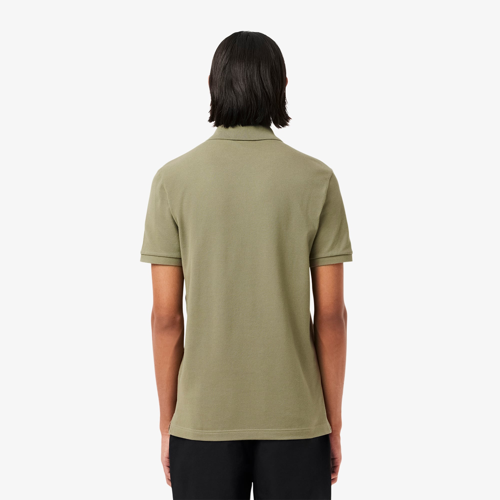 Thumbnail - Lacoste Slim Fit-Polohemd L.12.12 aus Piqué - Khaki Grün Size L