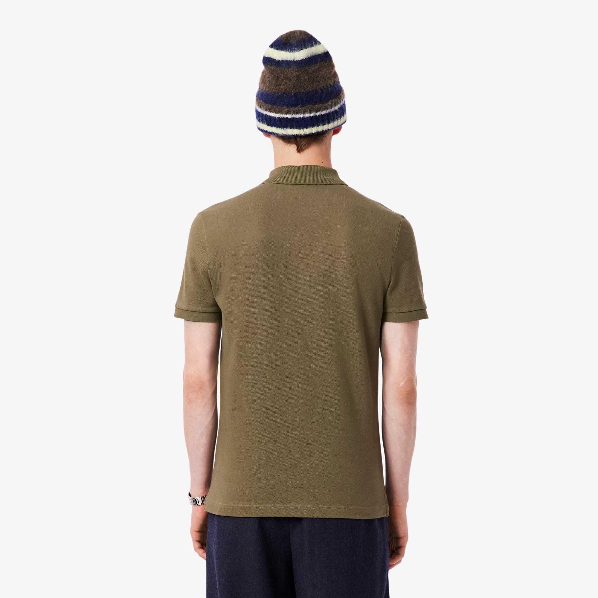 Thumbnail - Lacoste Slim Fit-Polohemd L.12.12 aus Piqué - Khaki Grün Size L