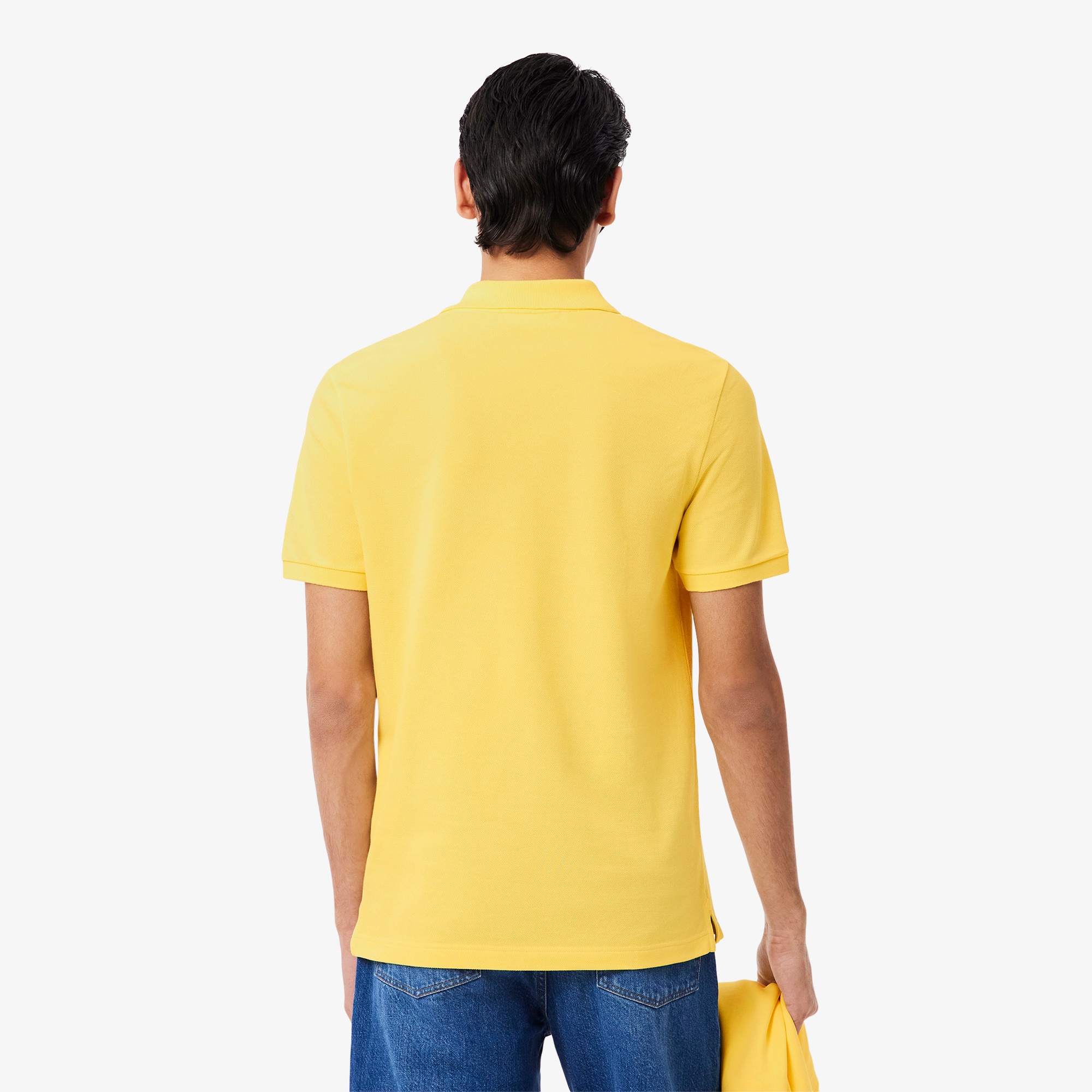 Thumbnail - Lacoste Slim Fit-Polohemd L.12.12 aus Piqué - Gelb Size 4XL