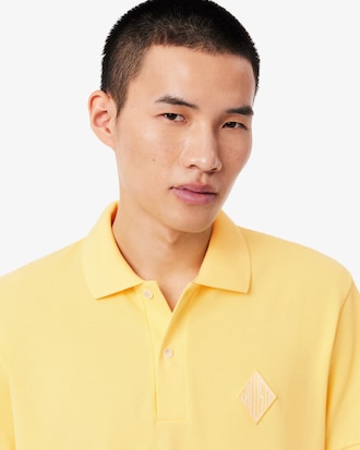 Classic Fit-Polohemd mit Badge-Akzent aus Piqu&eacute;