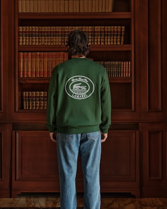 Sweatshirt Lacoste x Lamarel aus Fleece mit Rundhalsausschnitt