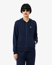 Fleece-Hoodie mit Rei&szlig;verschluss