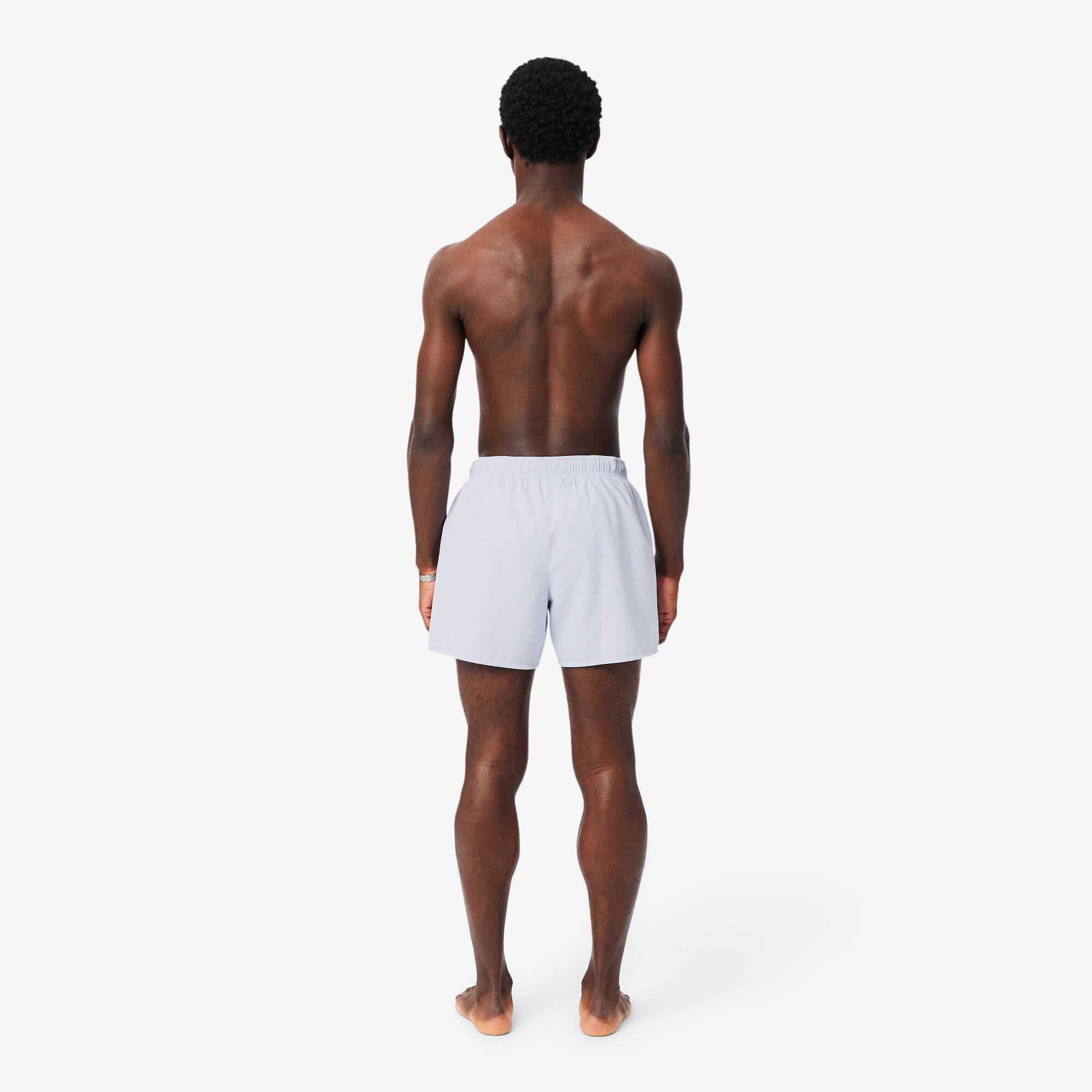 Thumbnail - Lacoste Schnell trocknende Badehose - Hellblau / Grün Size M