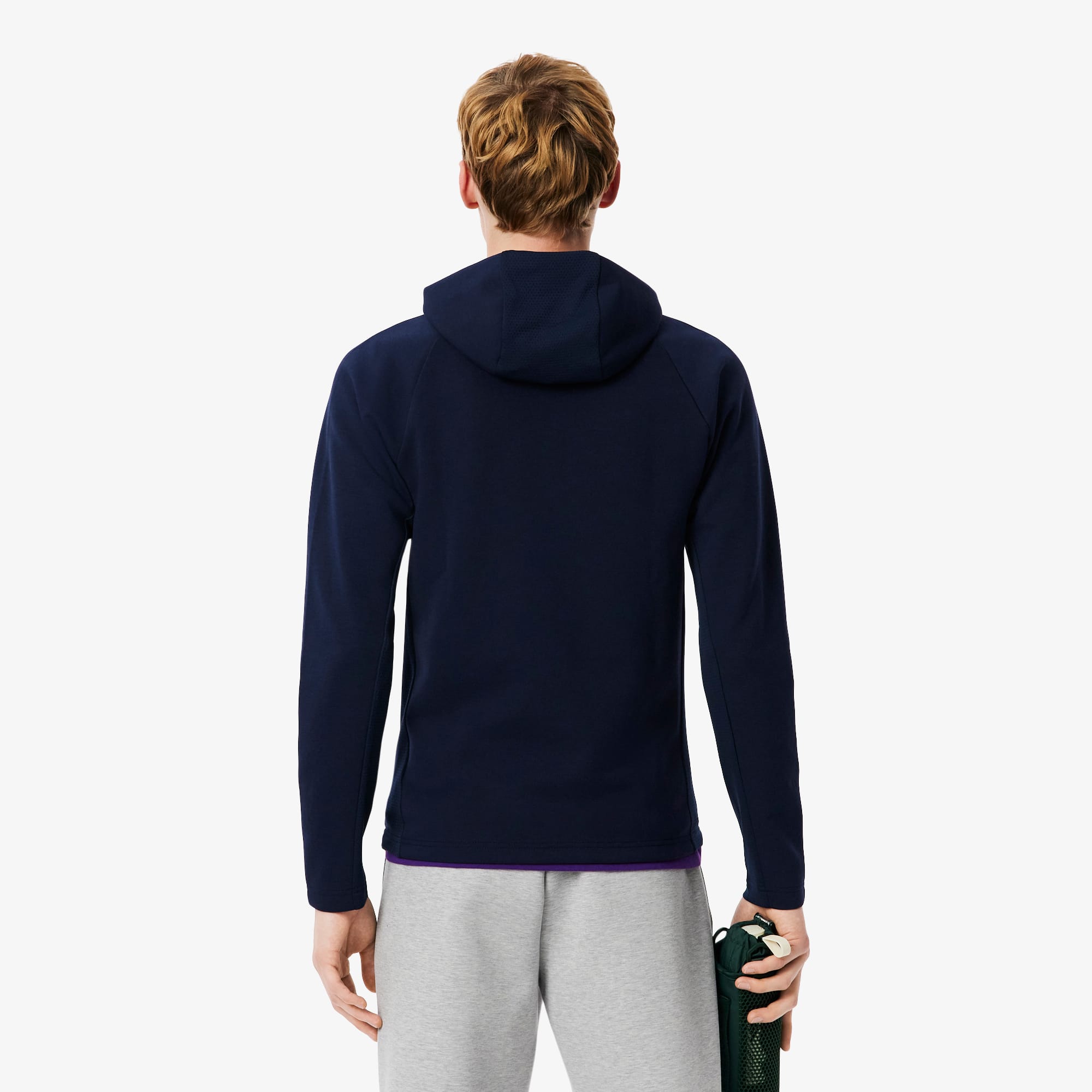 Thumbnail - Lacoste Atmungsaktive, Sportliche Trainingsjacke - Navy Blau Size M
