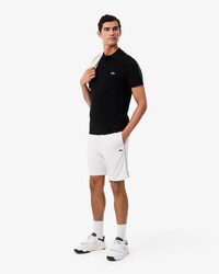 Regular Fit-Shorts aus Fleece mit Logostreifen