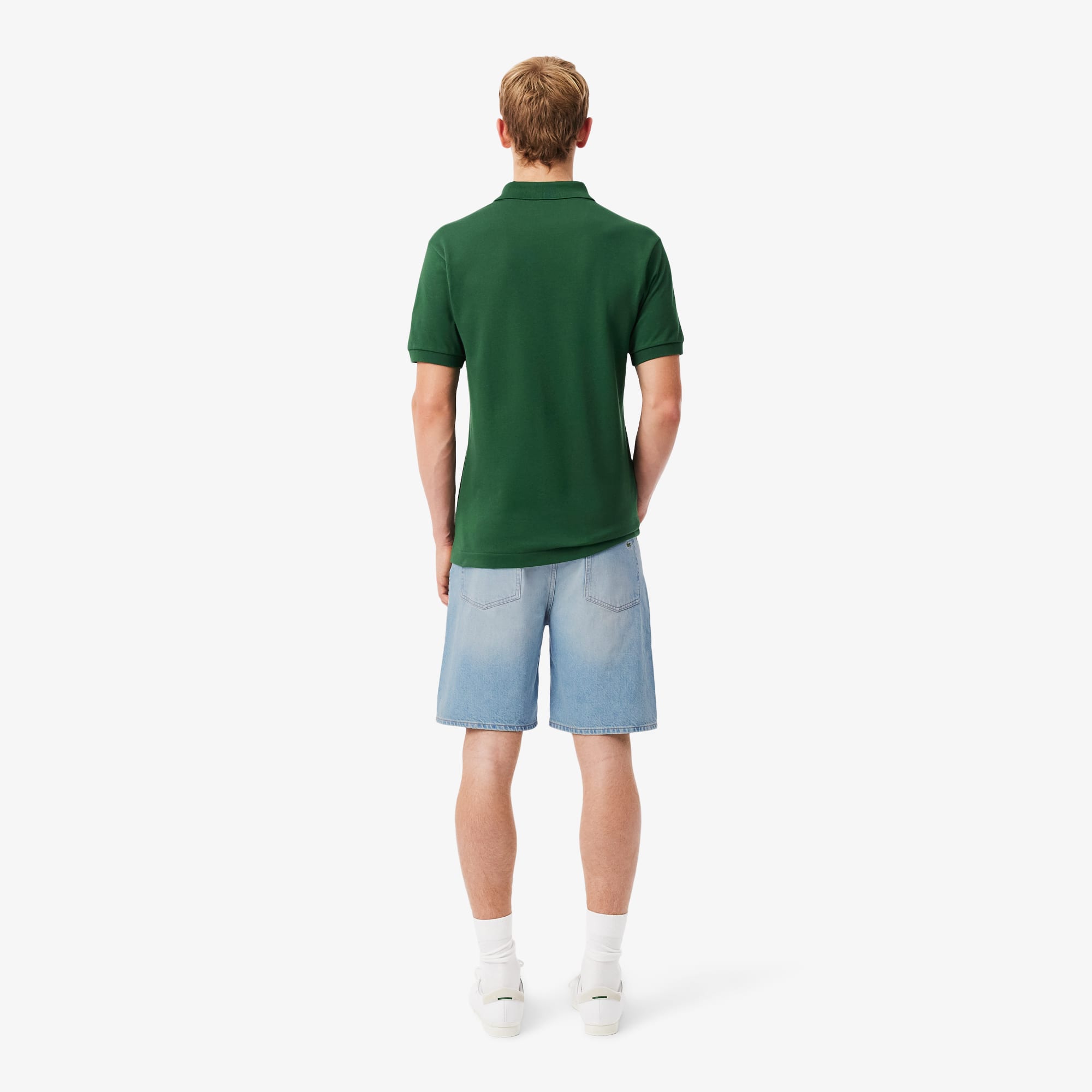 Thumbnail - Lacoste Straight Fit-Bermudashorts aus Denim - Blau Size 9 - 36