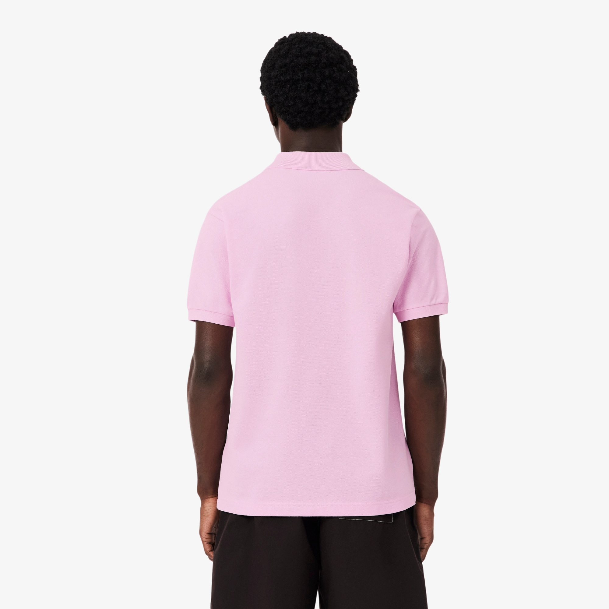 Thumbnail - Lacoste Classic Fit-Polohemd mit grafischem Branding - Rosa Size XS
