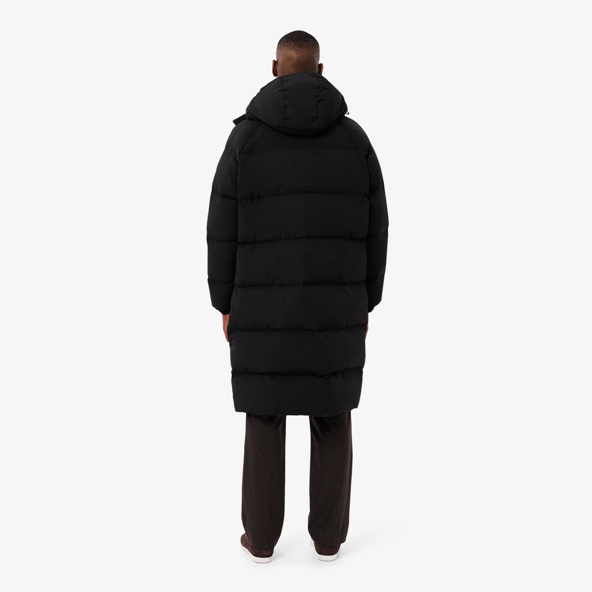 Thumbnail - Lacoste Lange, wasserabweisende Daunenjacke - Schwarz Size 54 - L