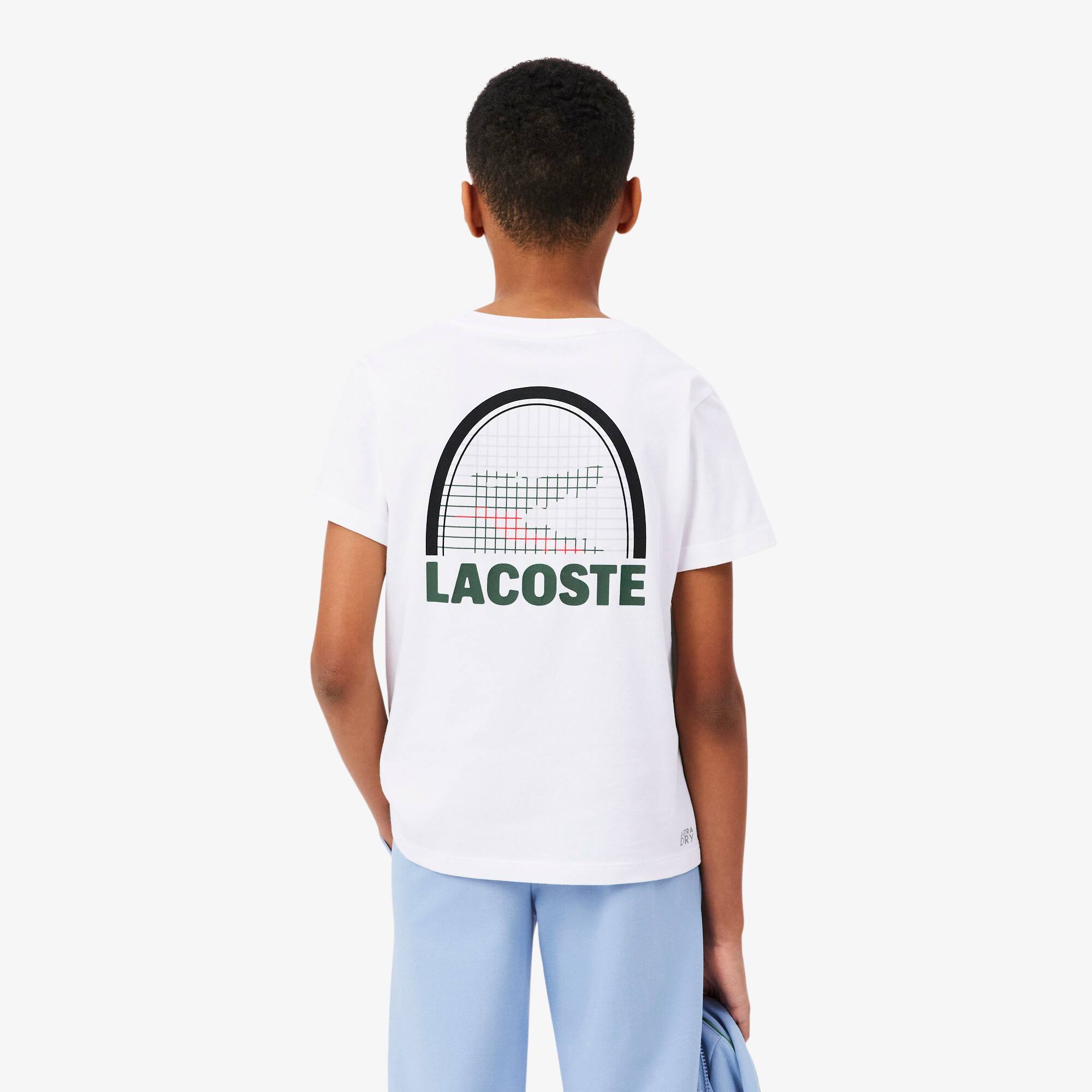 Thumbnail - Lacoste T-Shirt Lacoste Tennis x Daniil Medvedev - Weiß Size 9 - 10A