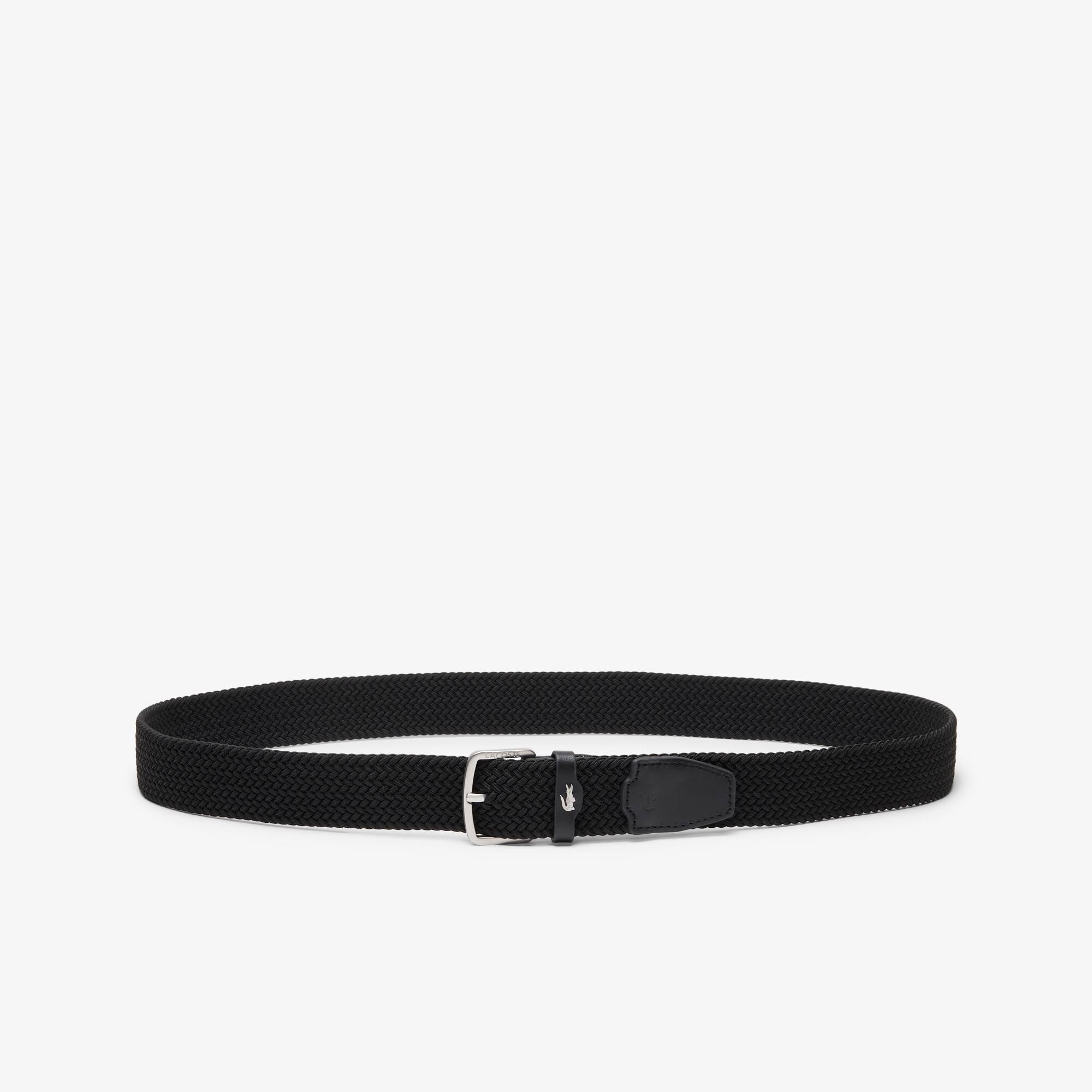 Thumbnail - Lacoste Flecht-Gürtel aus Stretchgewebe - BLACK Size 11 - 130