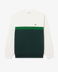 Fleece-Sweatshirt mit Colorblock-Design
