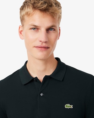Slim Fit-Polohemd L.12.12 mit langen &Auml;rmeln