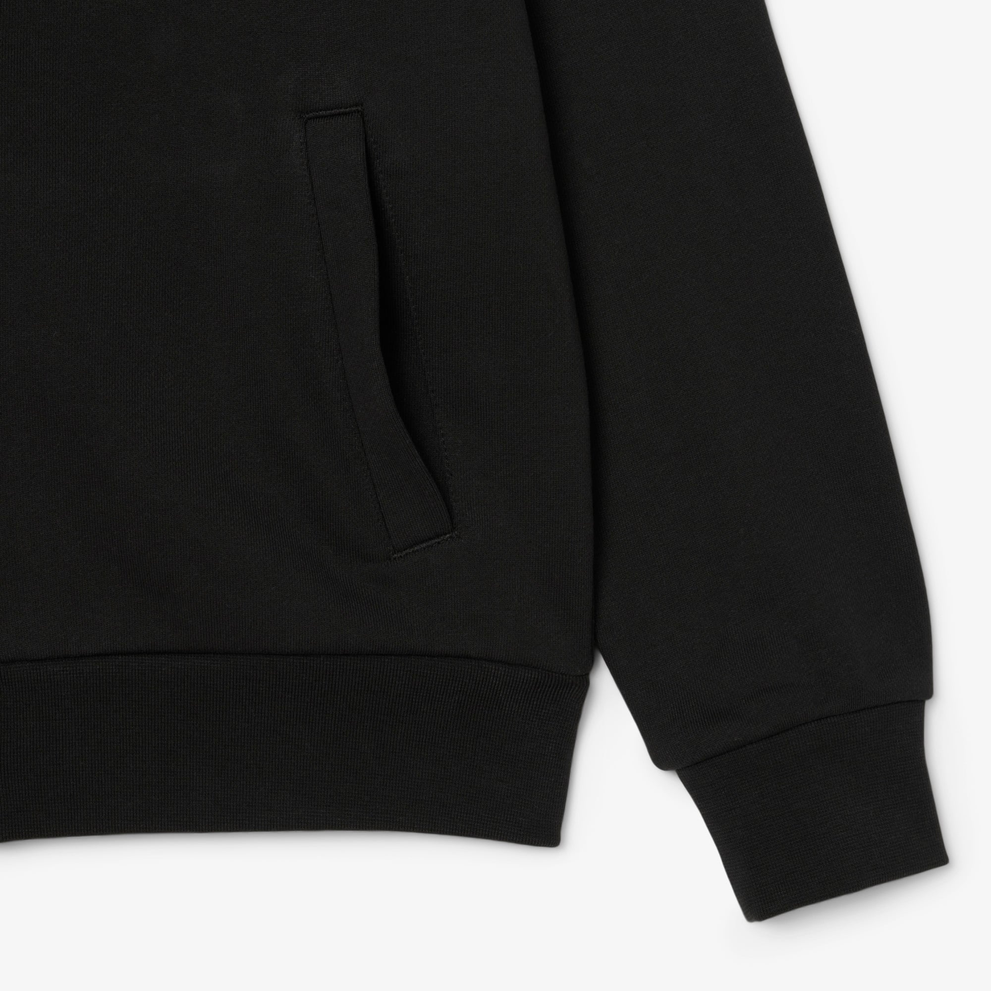 Thumbnail - Lacoste Fleece-Hoodie mit Reißverschluss - Schwarz Size 44