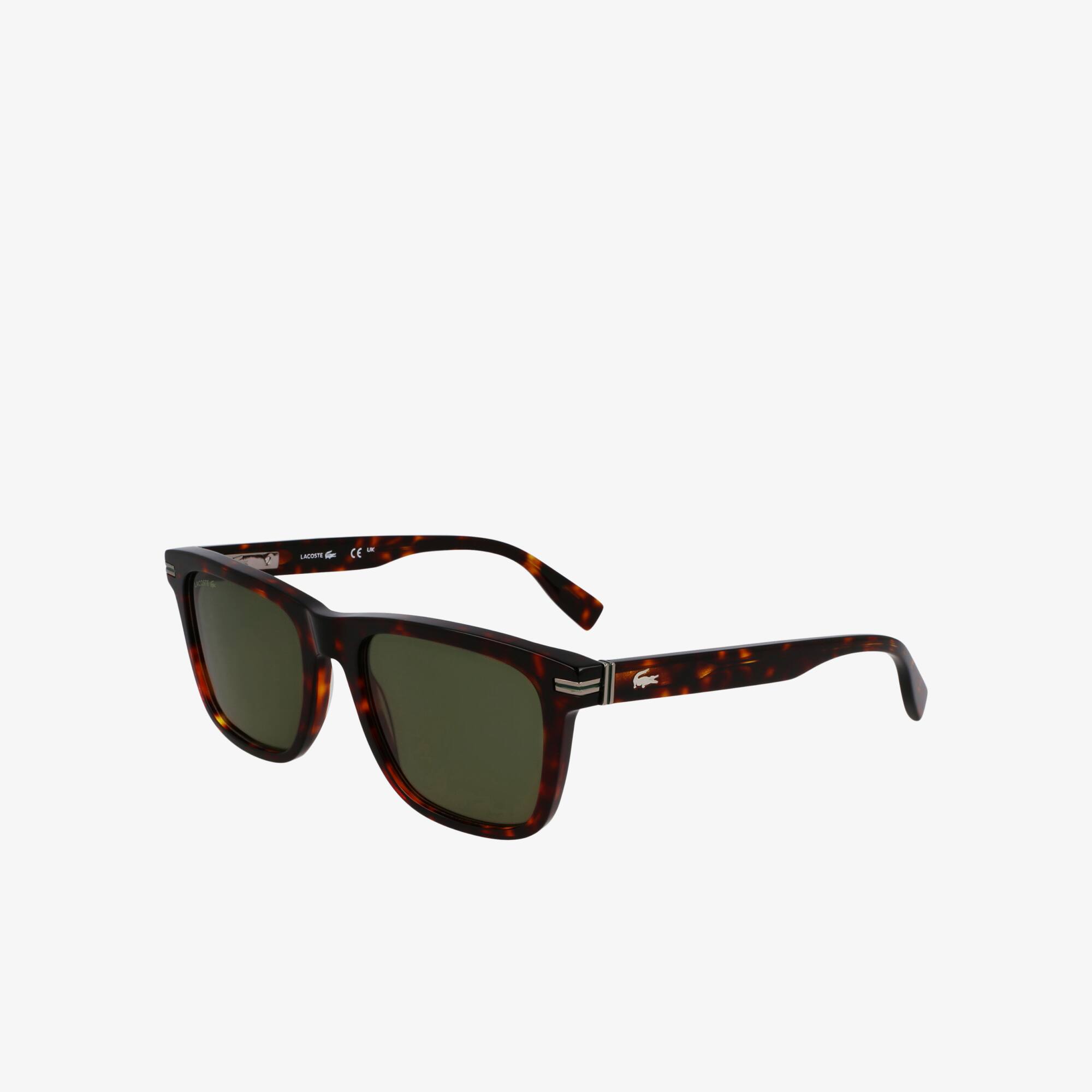 Thumbnail - Lacoste Rechteckige Acetat-Sonnenbrille The Line - DARK HAVANA Size One Size
