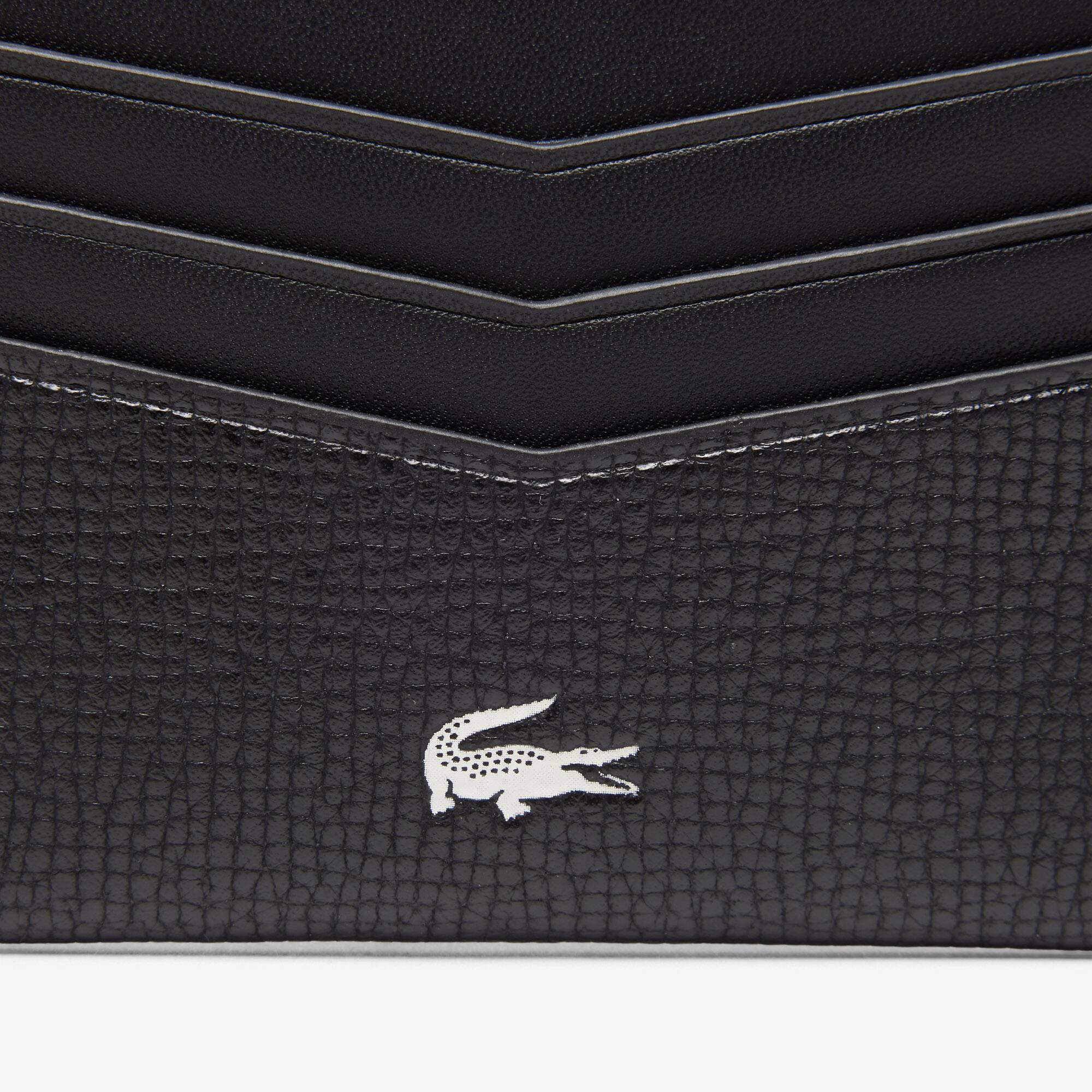 Thumbnail - Lacoste Kartenetui Ossian aus Leder - BLACK Size One Size