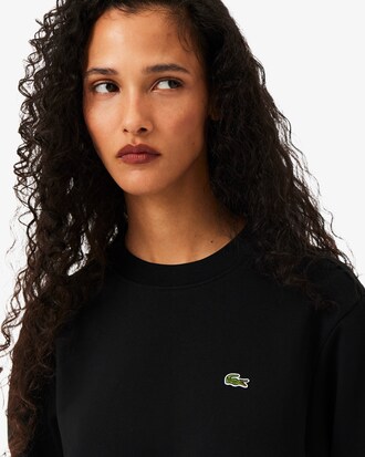 Relaxed Fit-Sweatshirt aus Fleece mit Rundhalsausschnitt