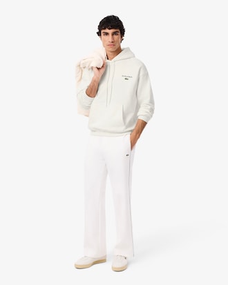 Hoodie aus Fleece mit mehreren Prints