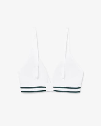 Triangle-Bralette aus Baumwoll-Rippstrick