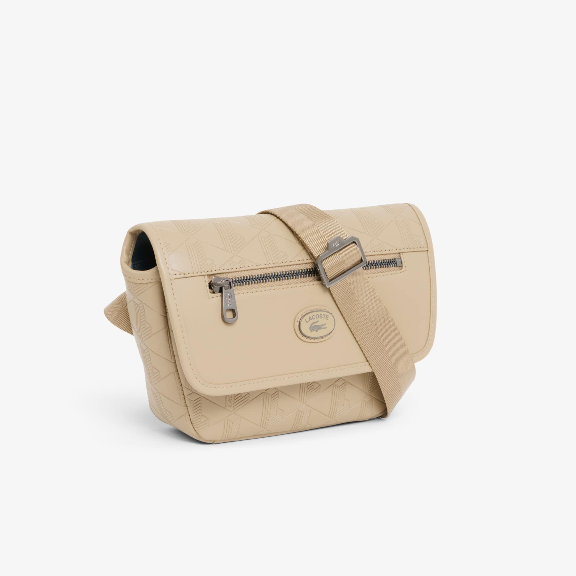 Thumbnail - Lacoste Mini-Kuriertasche aus Leder mit Monogramm - VIENNOIS Size One Size