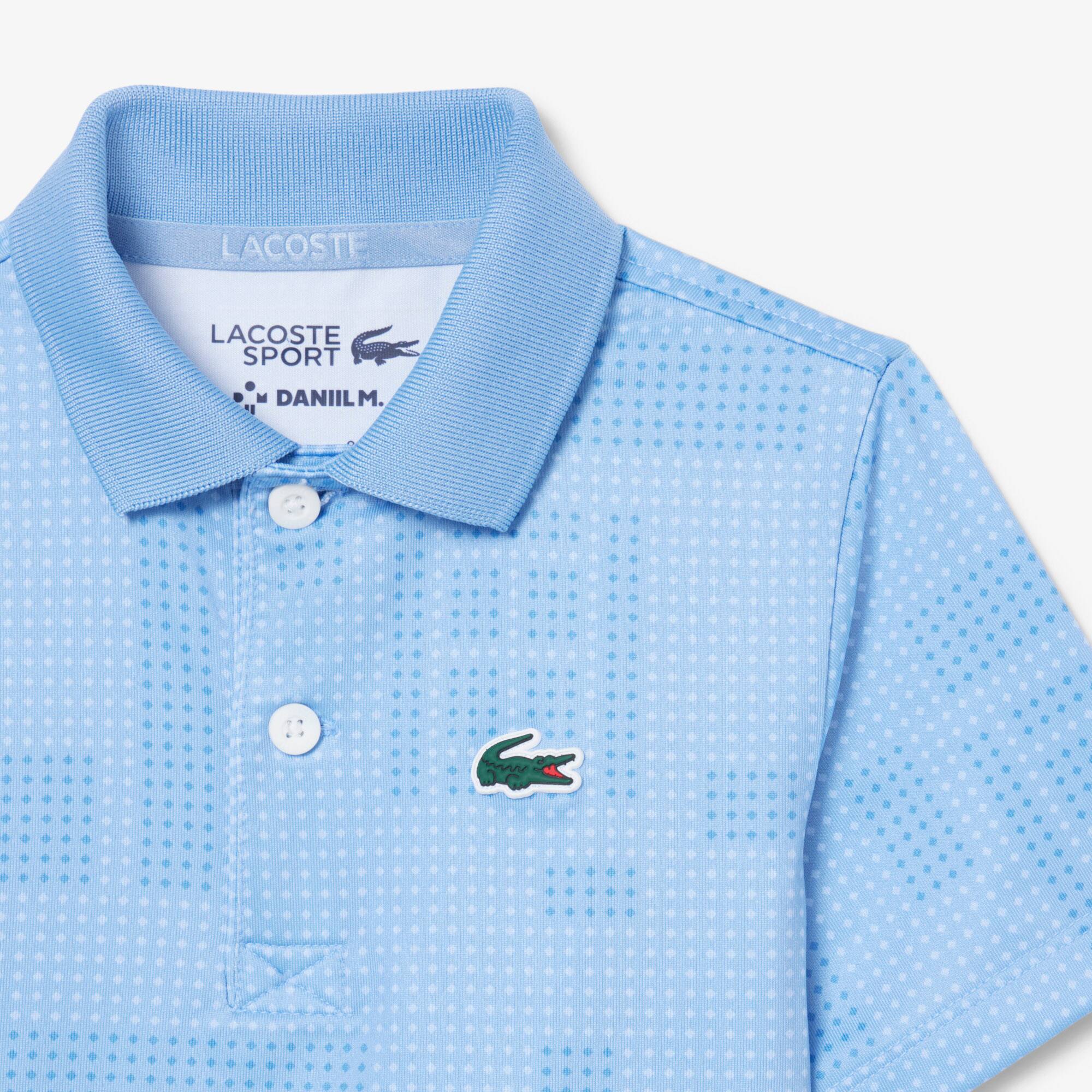 Thumbnail - Lacoste Polohemd Lacoste Tennis x Daniil Medvedev - Hellblau Size 7 - 7A
