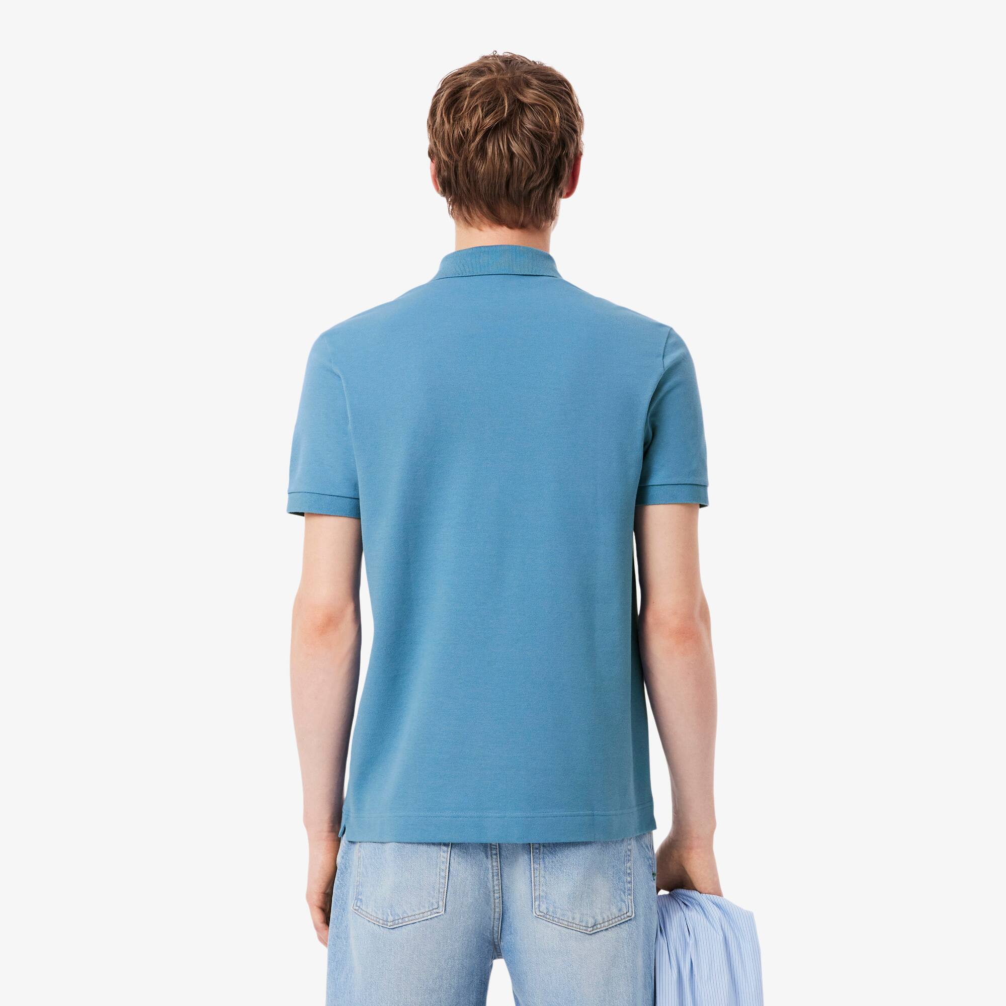 Thumbnail - Lacoste Regular Fit-Polohemd Paris aus Stretch-Piqué - Bleu Size 6 - XL