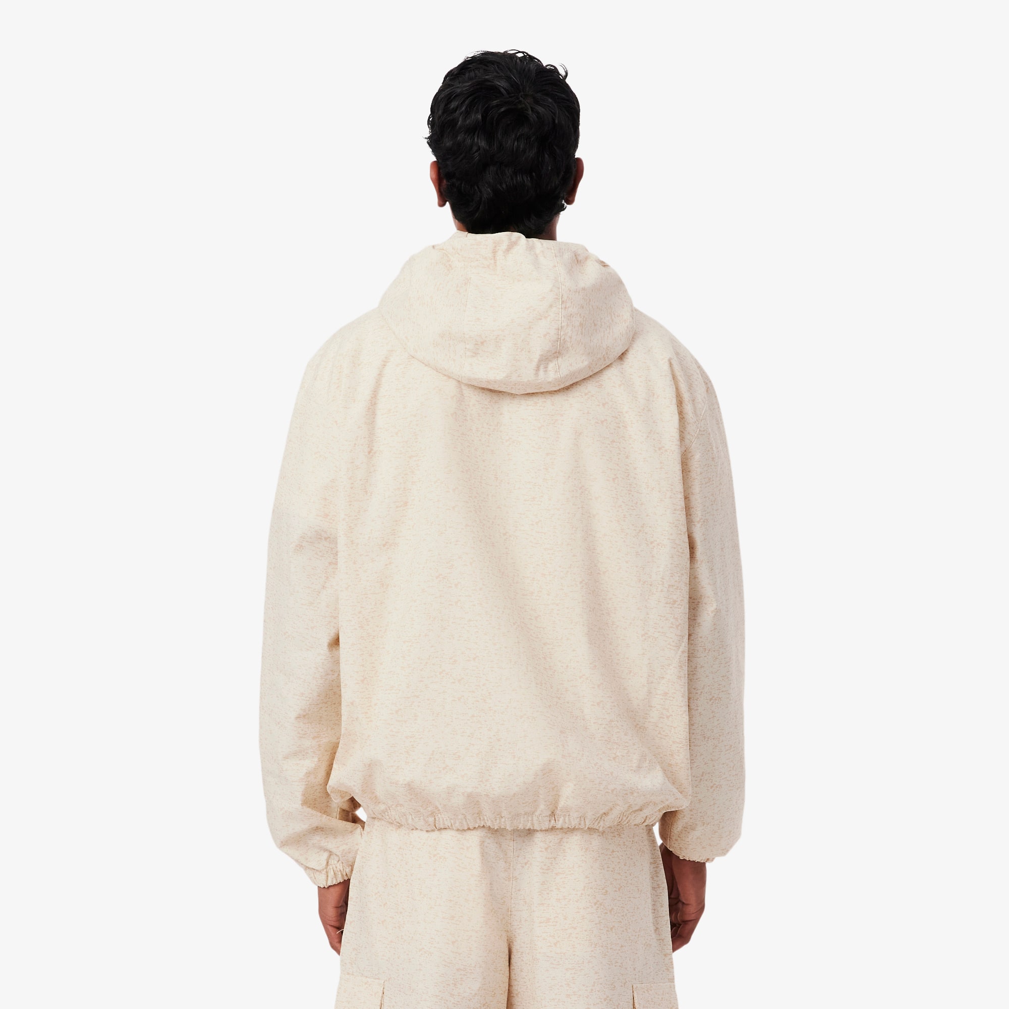 Thumbnail - Lacoste Wasserabweisende Jacke mit Print - Beige Size 58 - XL