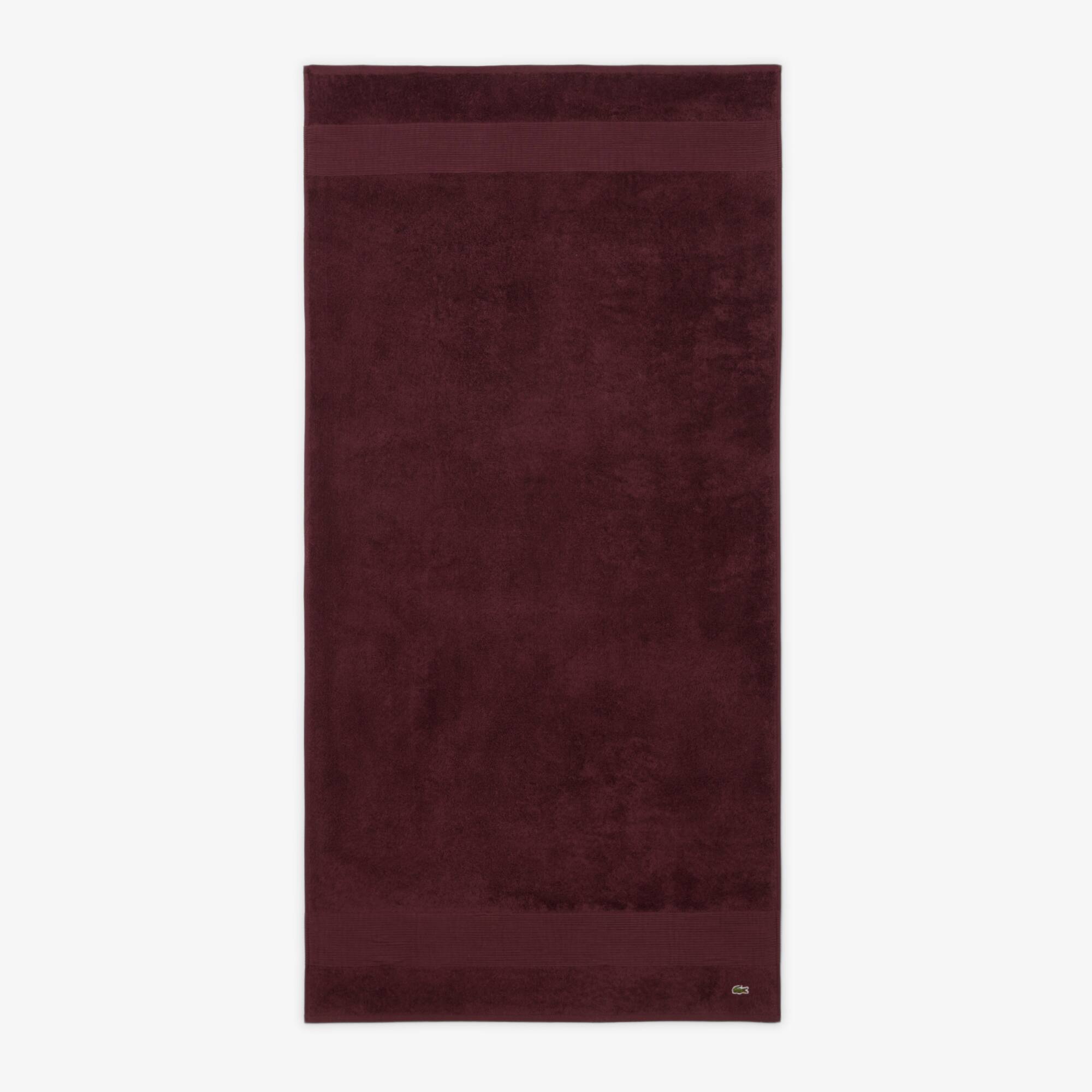 Thumbnail - Lacoste L Lecroco Badetuch - BURGUNDY Size 70 x 140 cm