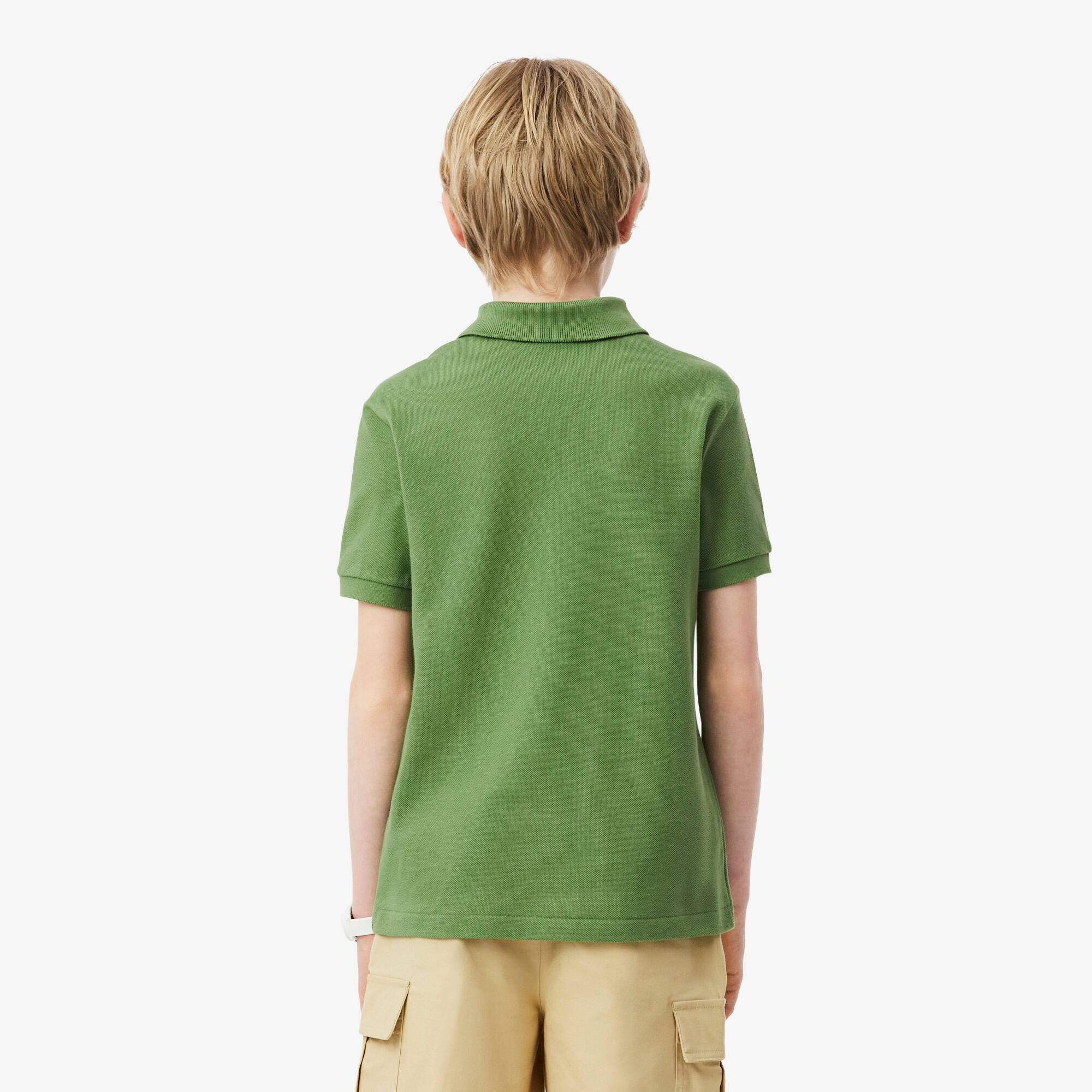 Thumbnail - Lacoste Polohemd aus Petit Piqué - Grün Size 10 - 12A