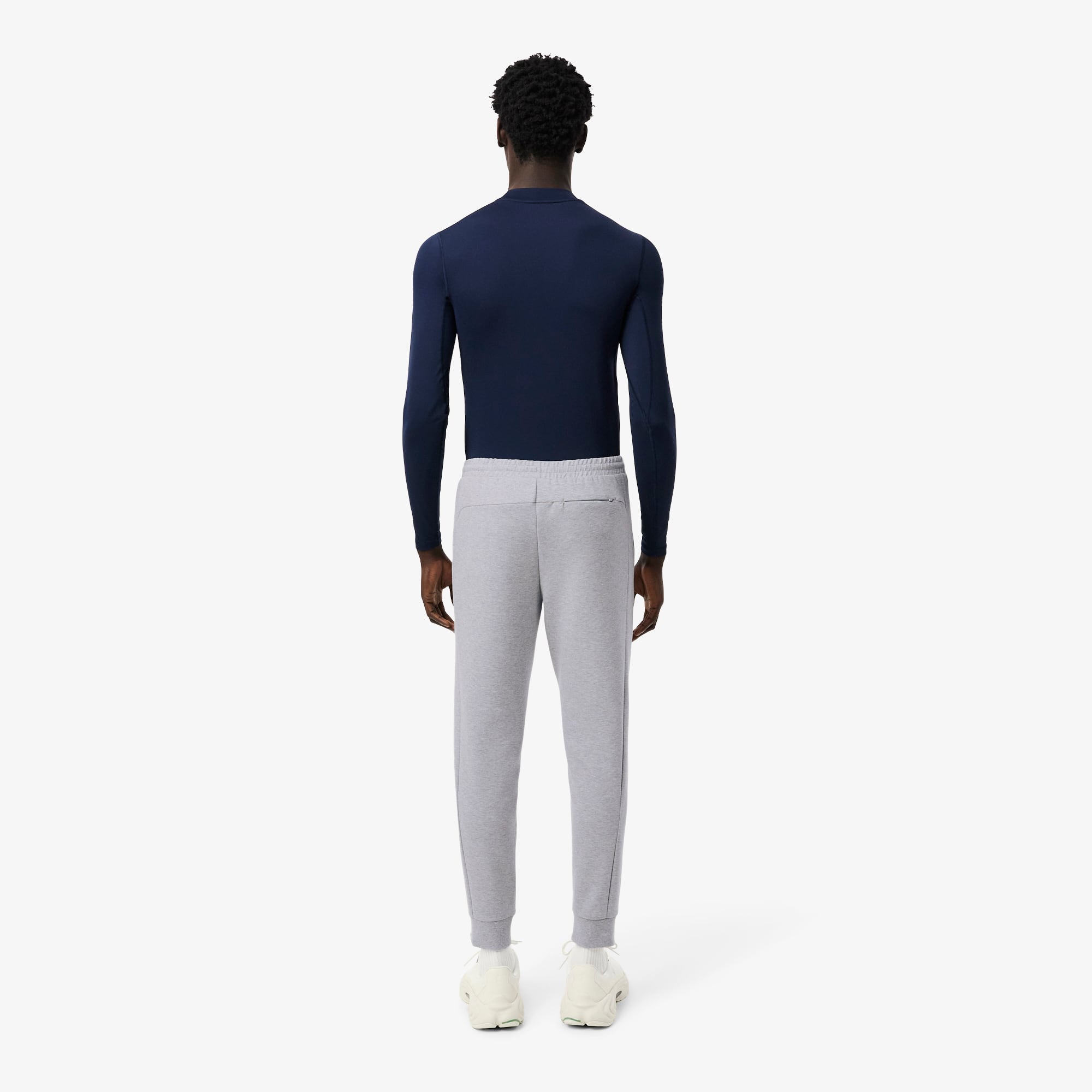 Thumbnail - Lacoste Taillierte Trainingshose aus Jersey - Heidekraut Grau Size M