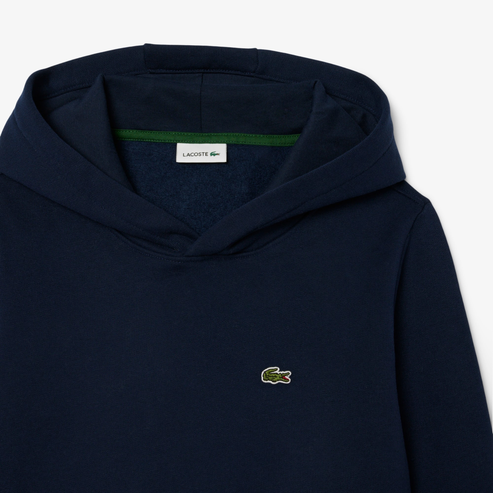 Thumbnail - Lacoste Fleece-Hoodie mit Kängurutasche - Navy Blau Size 11 - 14A