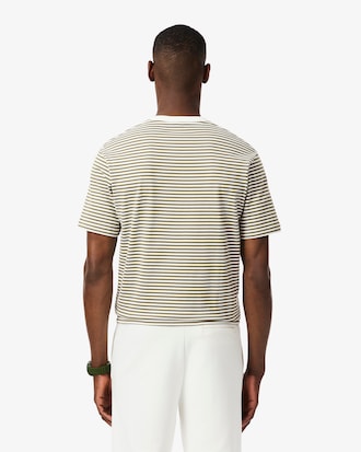 T-Shirt aus schwerer Baumwolle mit Streifen