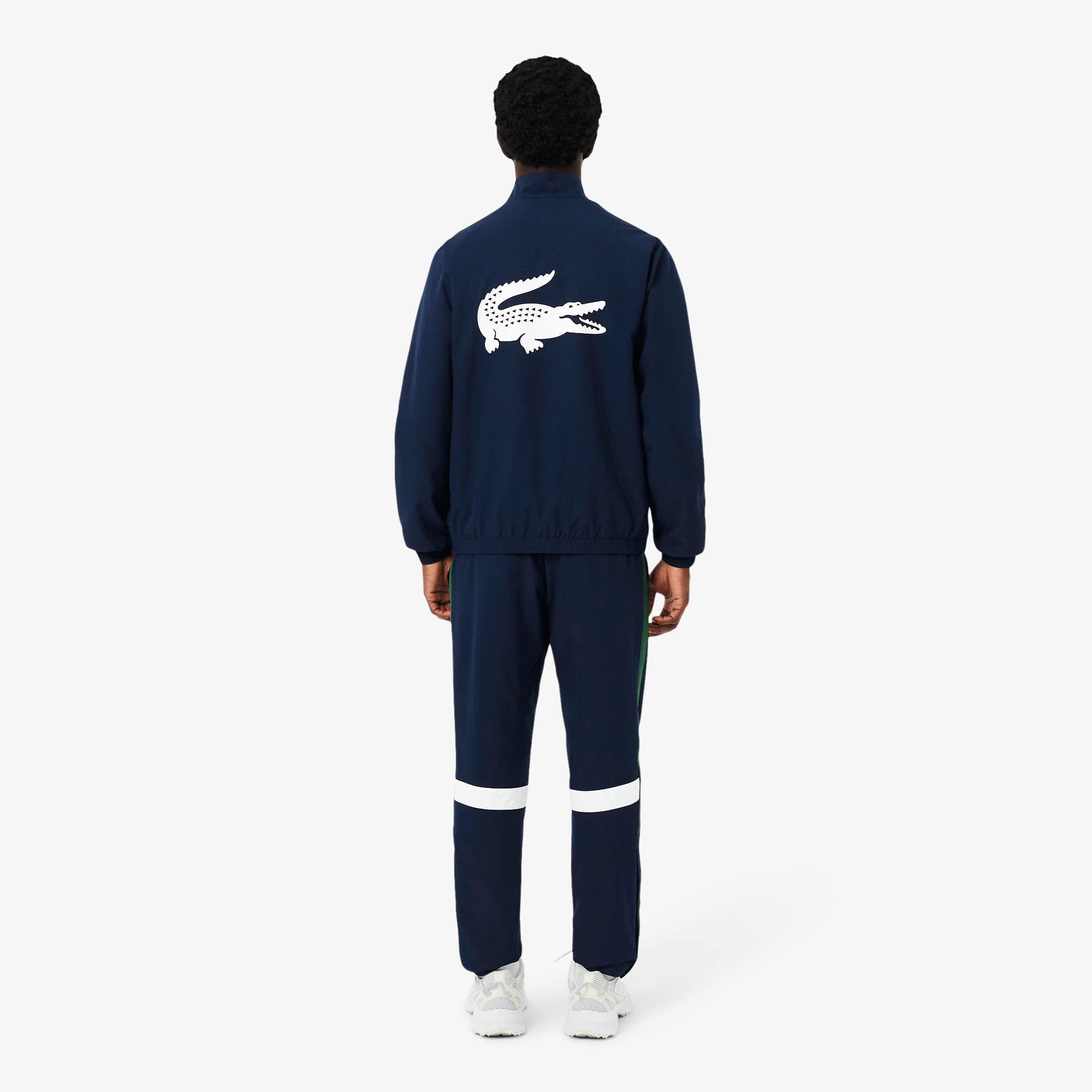 Thumbnail - Lacoste Sport-Trainingsanzug mit Print - Navy Blau / Weiß Size 4XL