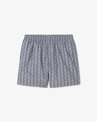 Halblange Badehose mit Monogramm-Druck