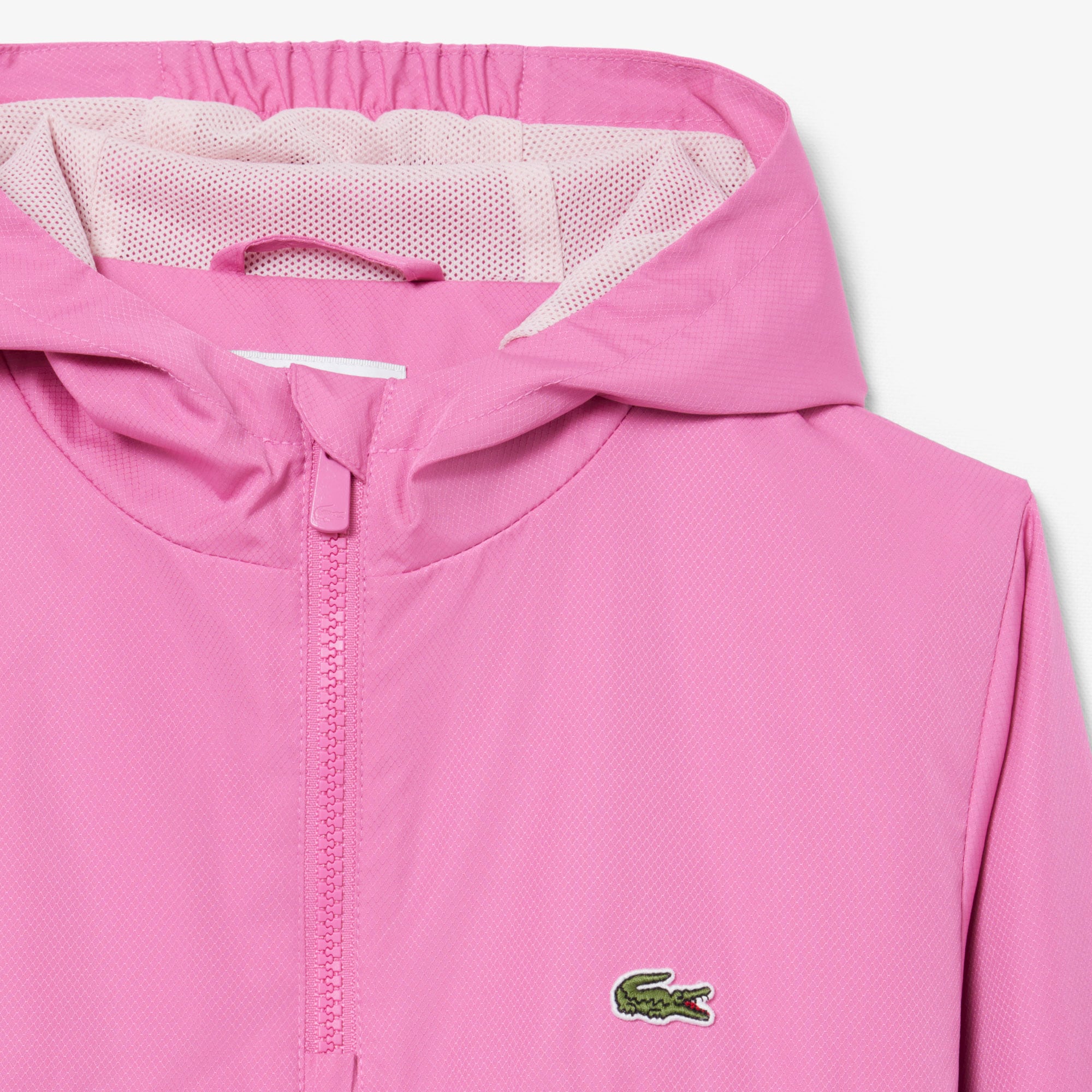 Thumbnail - Lacoste Windjacke aus Diamant-Taft mit Kapuze - Rose Size 11 - 14A