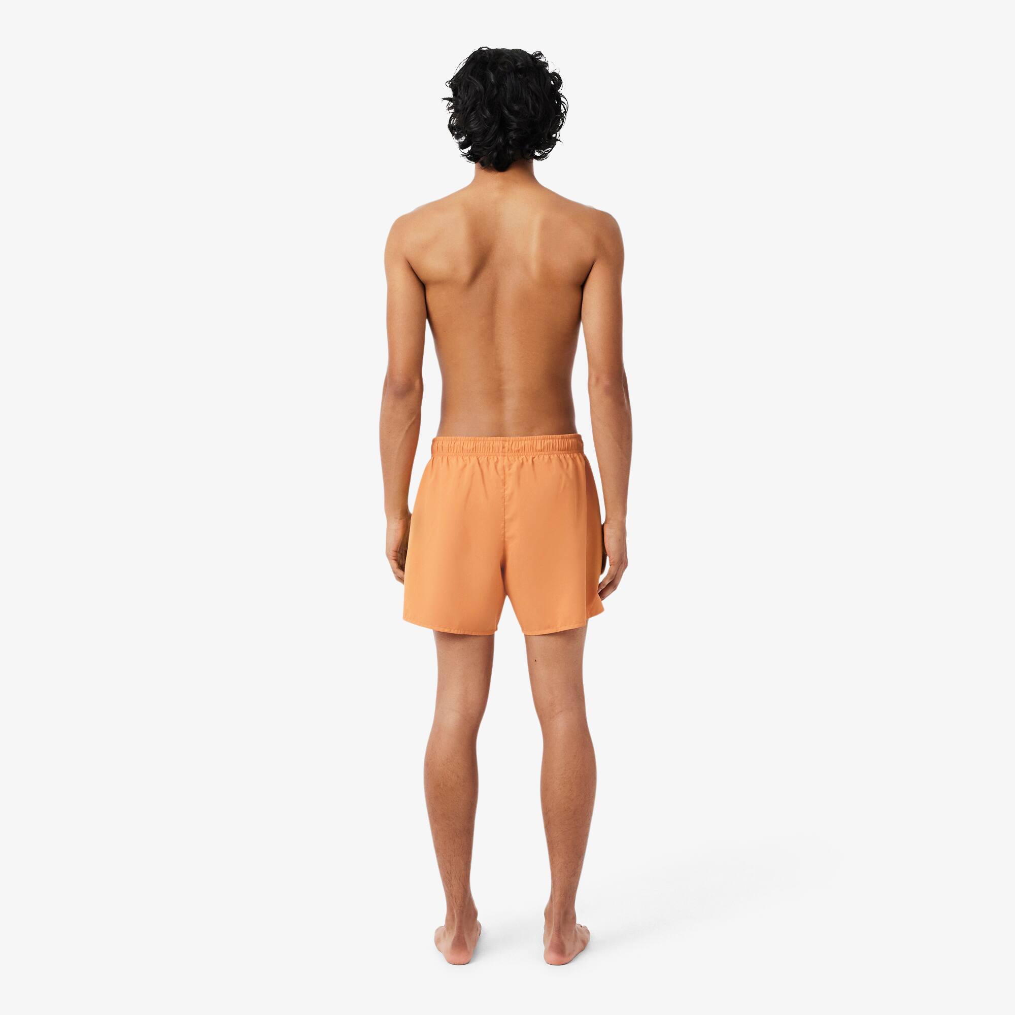Thumbnail - Lacoste Schnell trocknende Badehose - Orange / Vert Size L