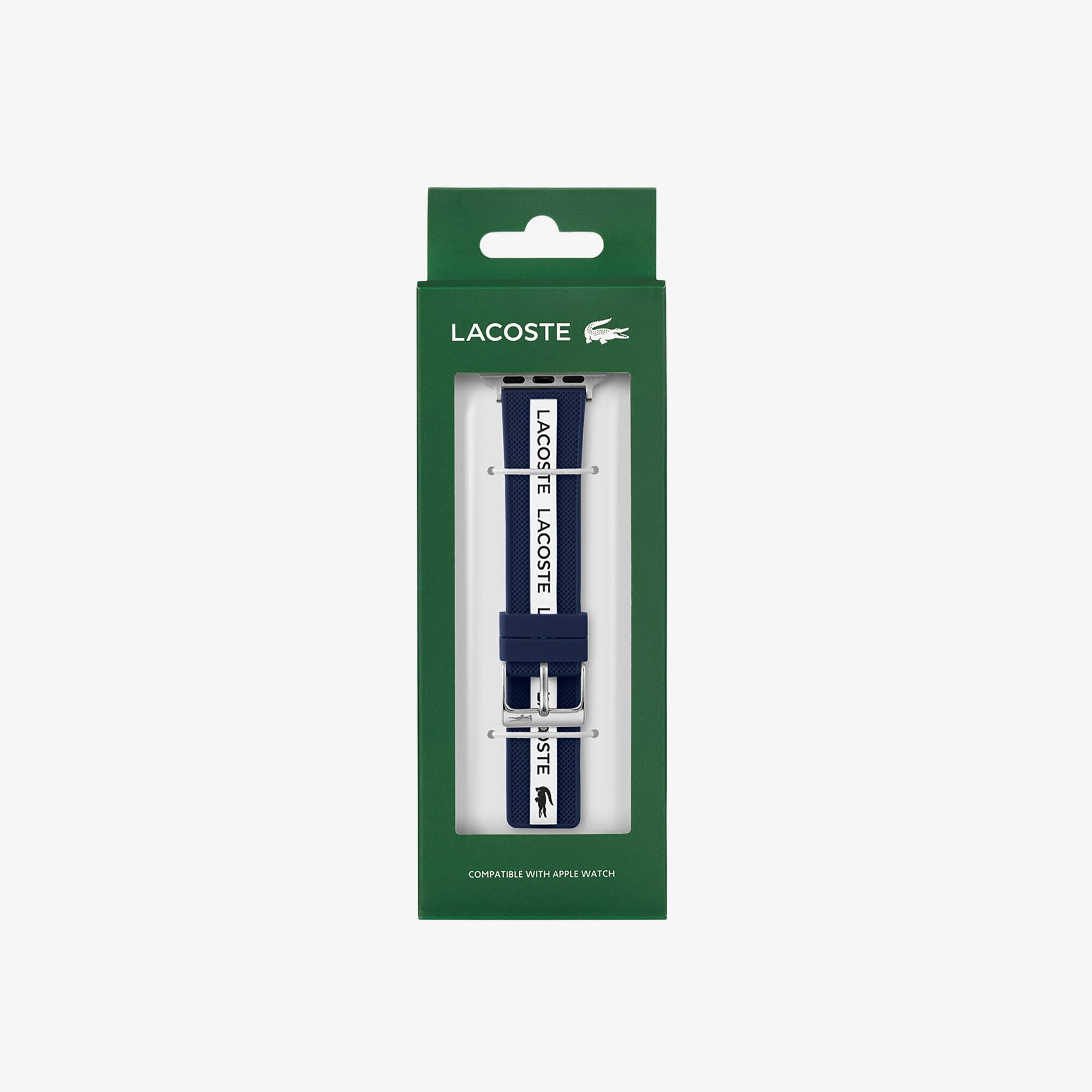 Thumbnail - Lacoste Apple Watch-Uhrenband aus Silikon - SANS COLORIS Size One Size