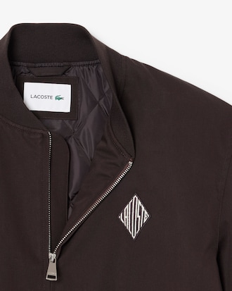 Wasserabweisende Bomberjacke mit Retro-Badge