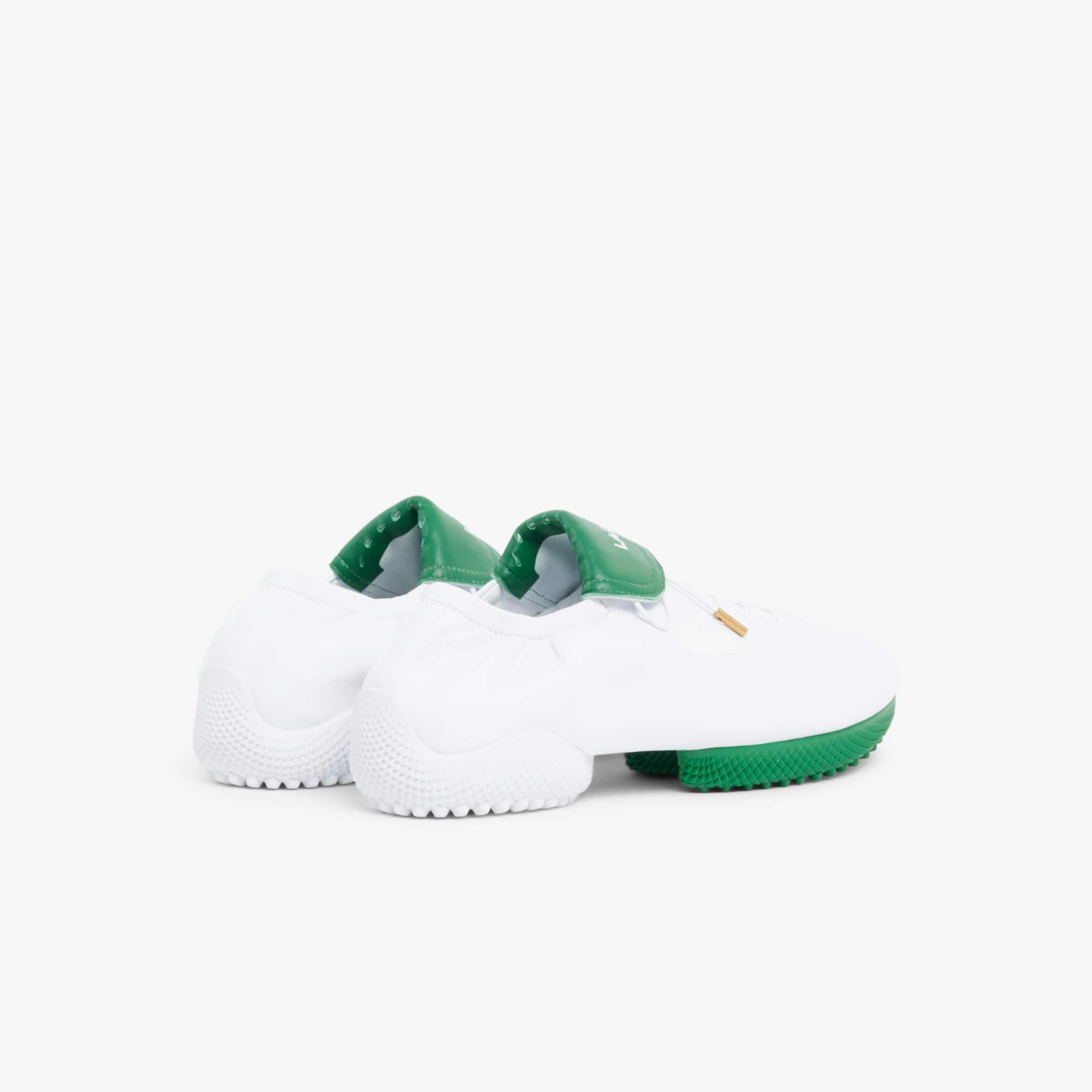 Thumbnail - Lacoste Herren-Low-Set-Sneakers Runway aus Leder - WHITE/GREEN Size 43