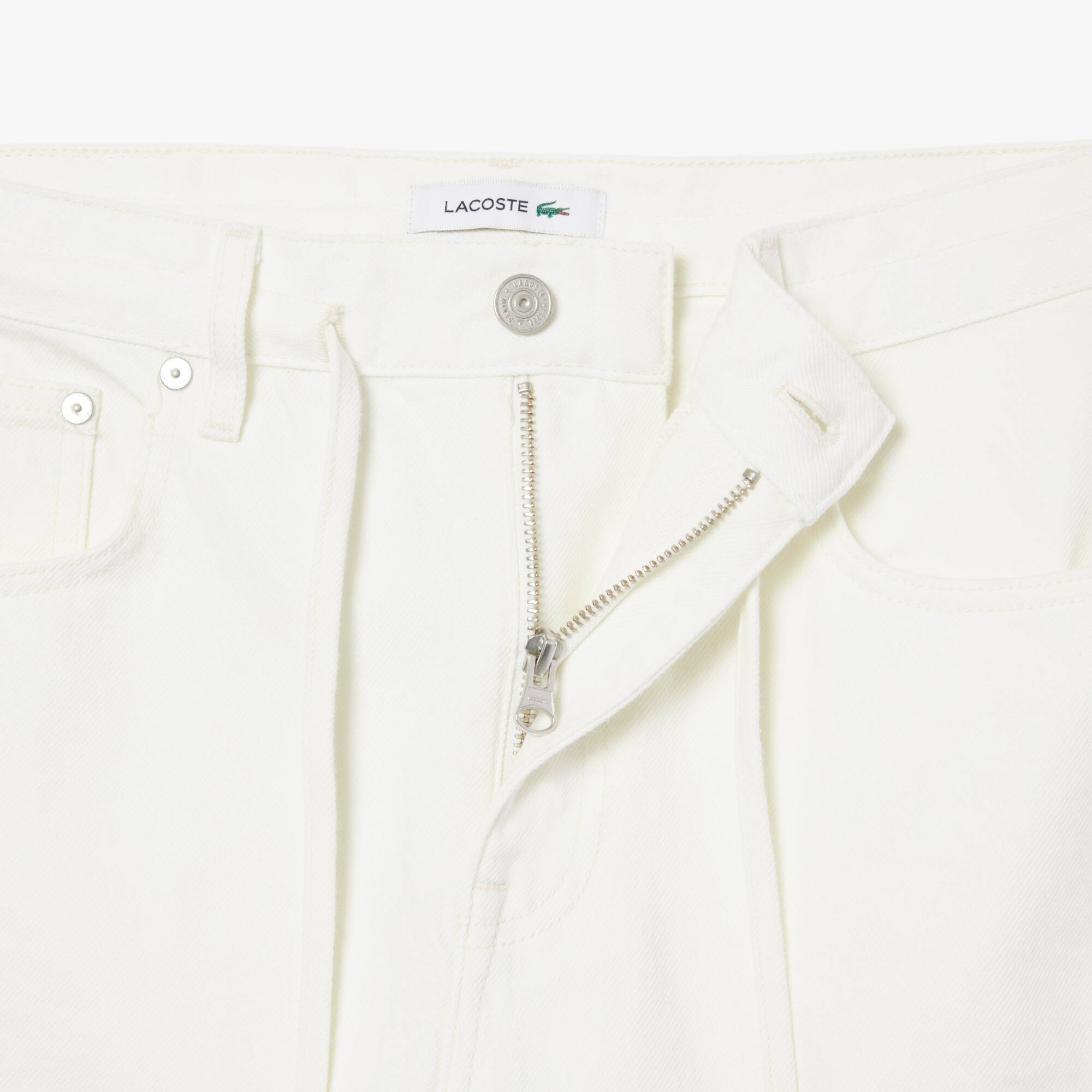 Thumbnail - Lacoste Denim-Jeans mit weitem Schnitt - Weiß Size 46