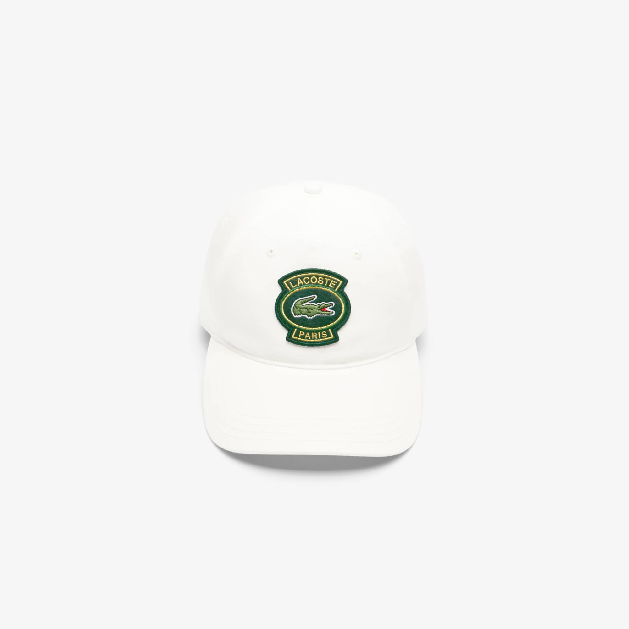 Thumbnail - Lacoste Cap aus Baumwolle mit Badge - Weiß Size One Size