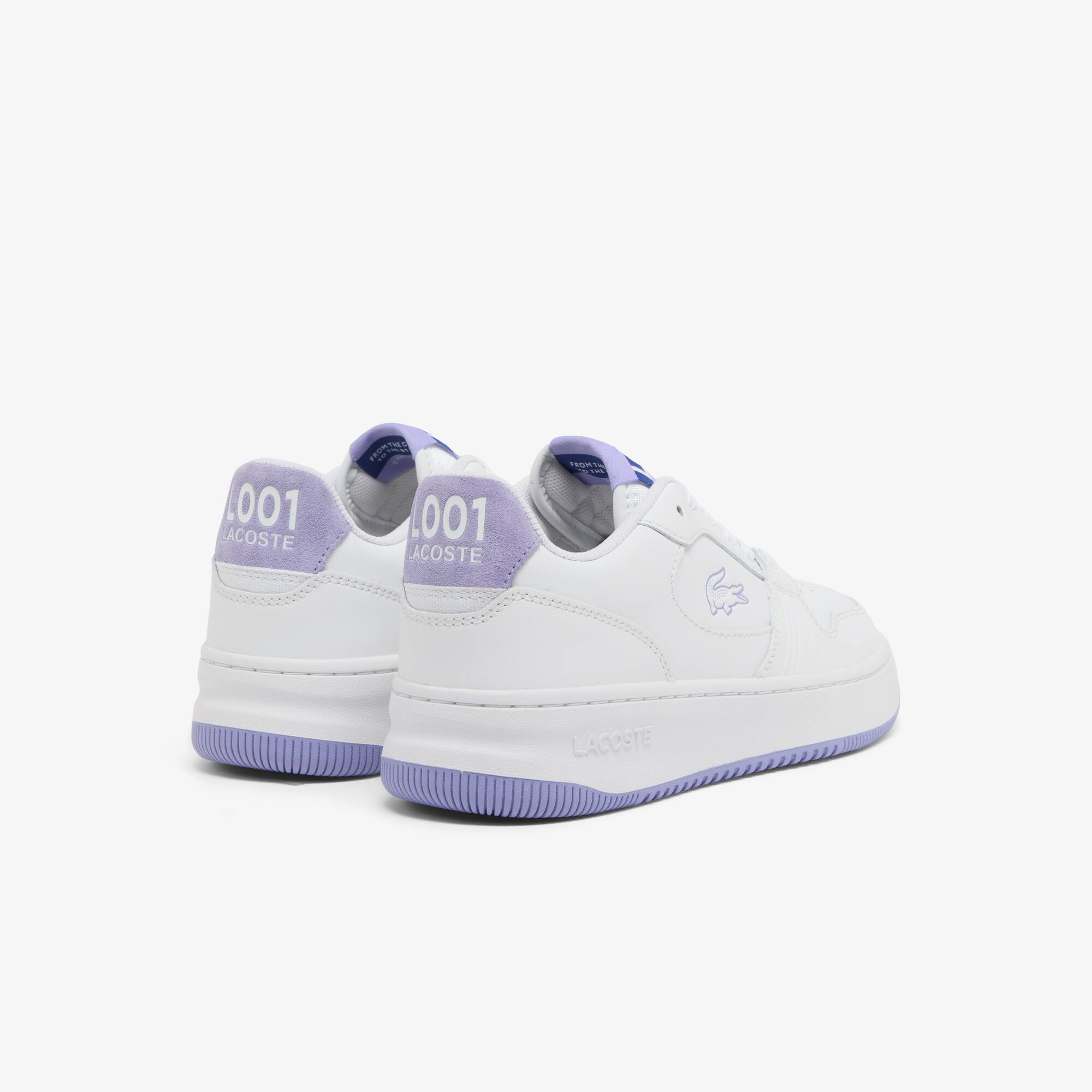Thumbnail - Lacoste Damen-Sneakers L001 Set aus Leder - WHT/LT PURP Size 35.5