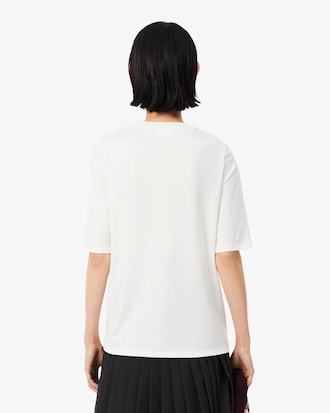 T-Shirt aus weicher Baumwolle mit Dreiviertel&auml;rmeln