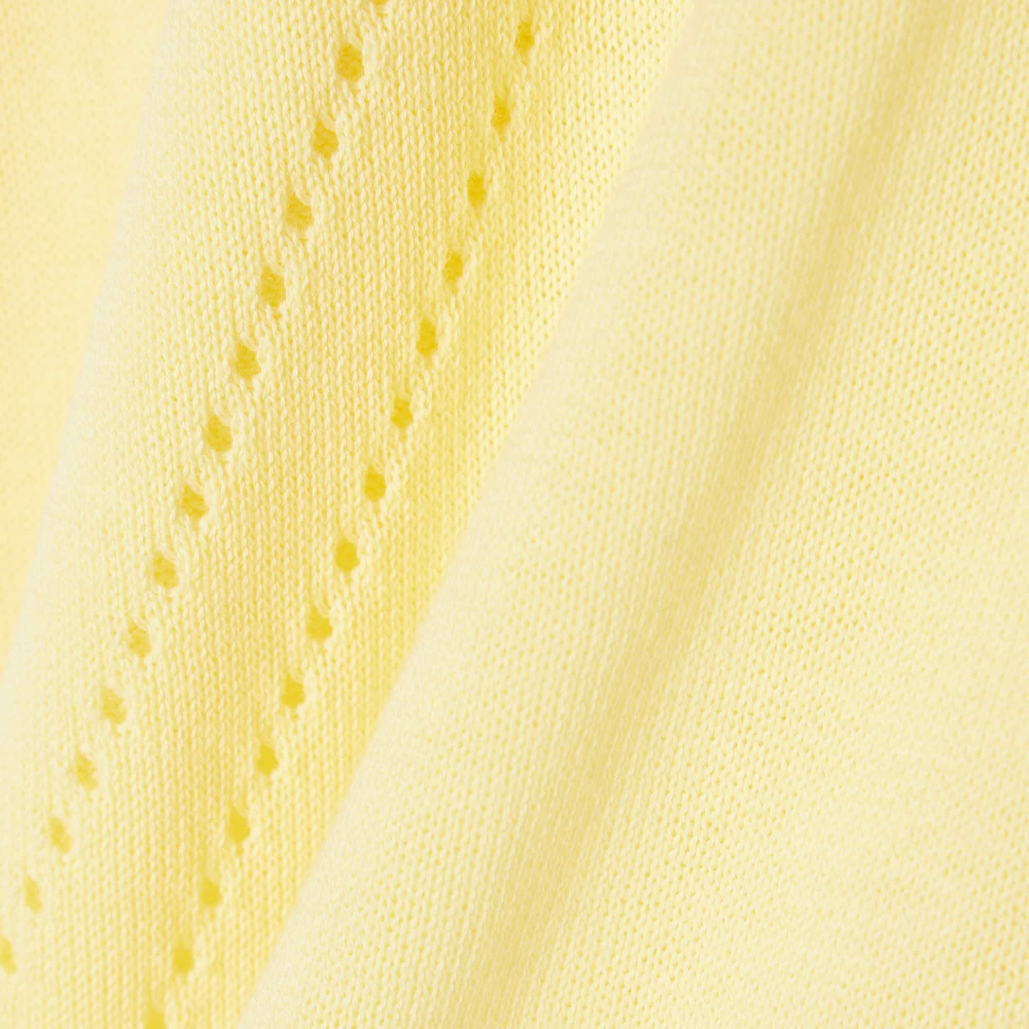 Thumbnail - Lacoste Pullover aus 3D-Strick mit Rundhalsausschnitt - Gelb Size 32