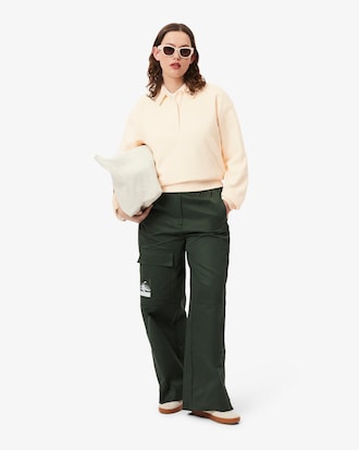 Sweatshirt mit Polokragen