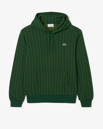 Hoodie aus Fleece mit Monogramm