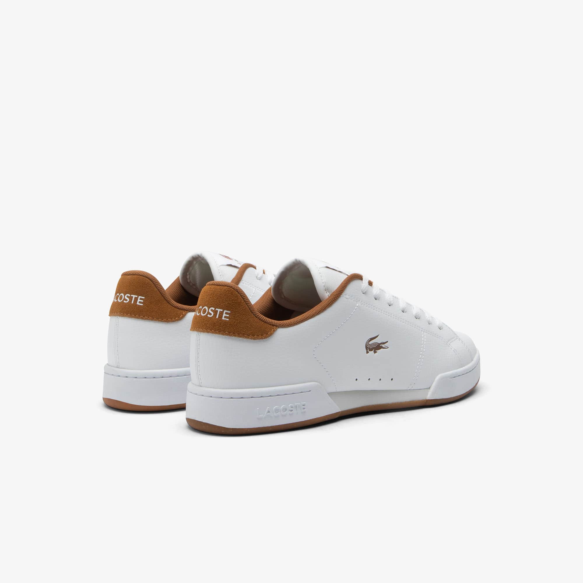 Thumbnail - Lacoste Herren-Sneakers Carnaby Cup aus Leder - WHITE/BROWN Size 44.5