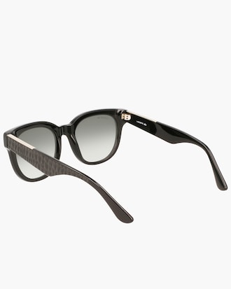 Ovale Acetat-Sonnenbrille mit Kroko-Print