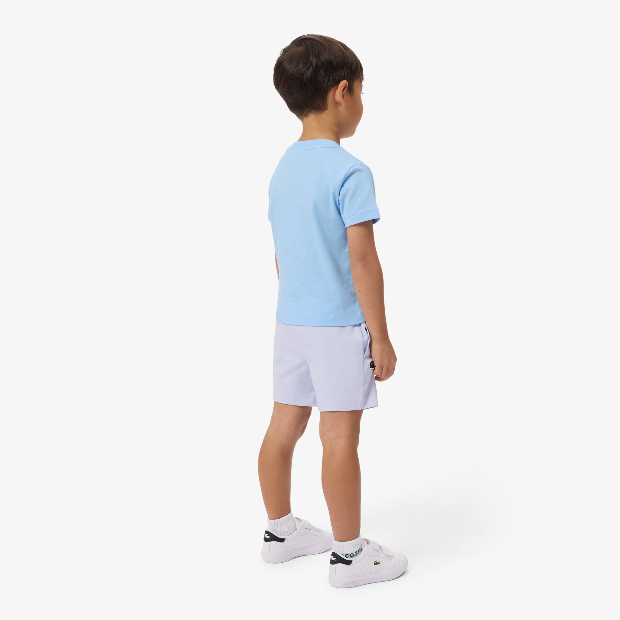 Thumbnail - Lacoste Sportshorts aus Diamant-Taft - Hellblau Size 5 - 5A