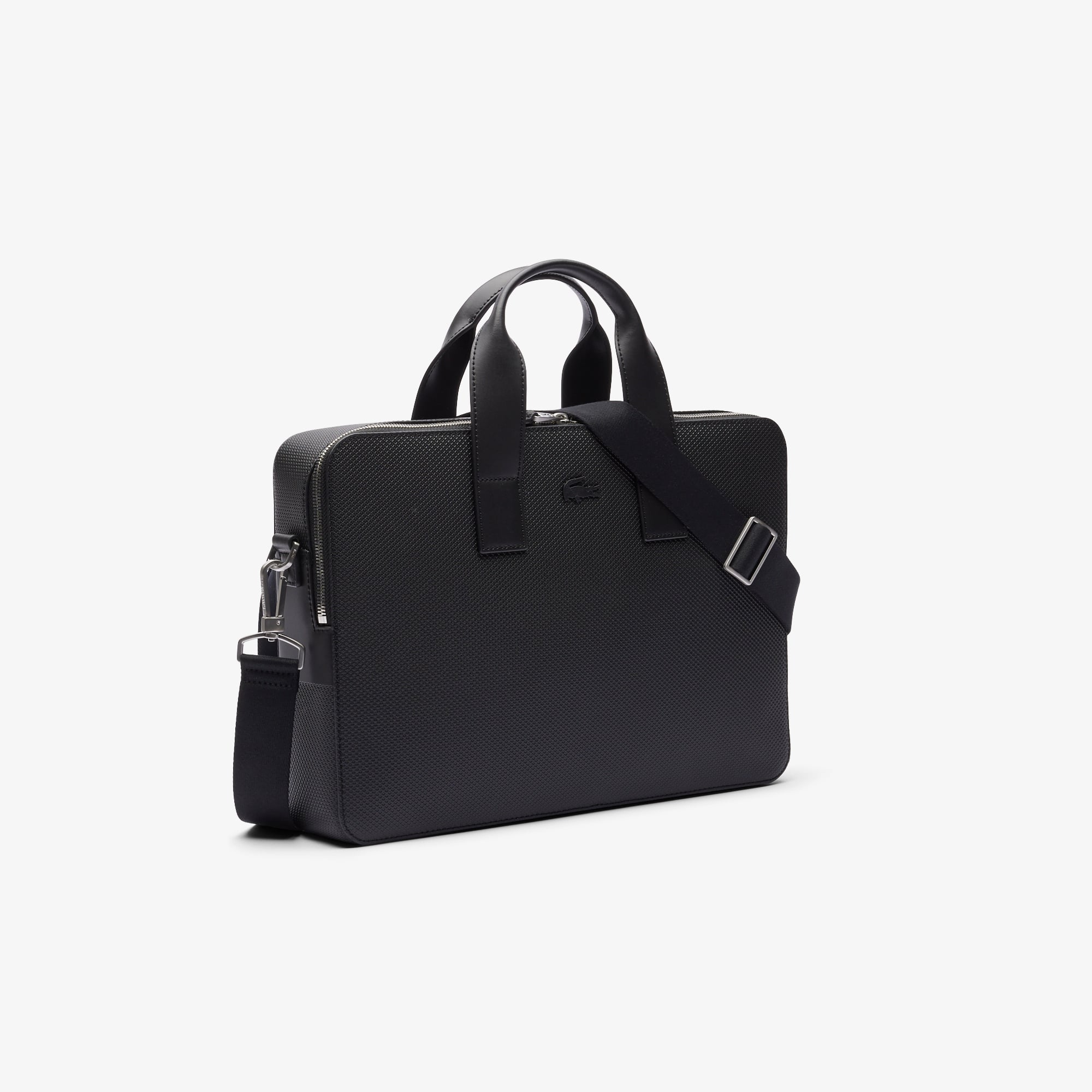 Thumbnail - Lacoste Laptoptasche Chantaco aus Leder - BLACK Size One Size