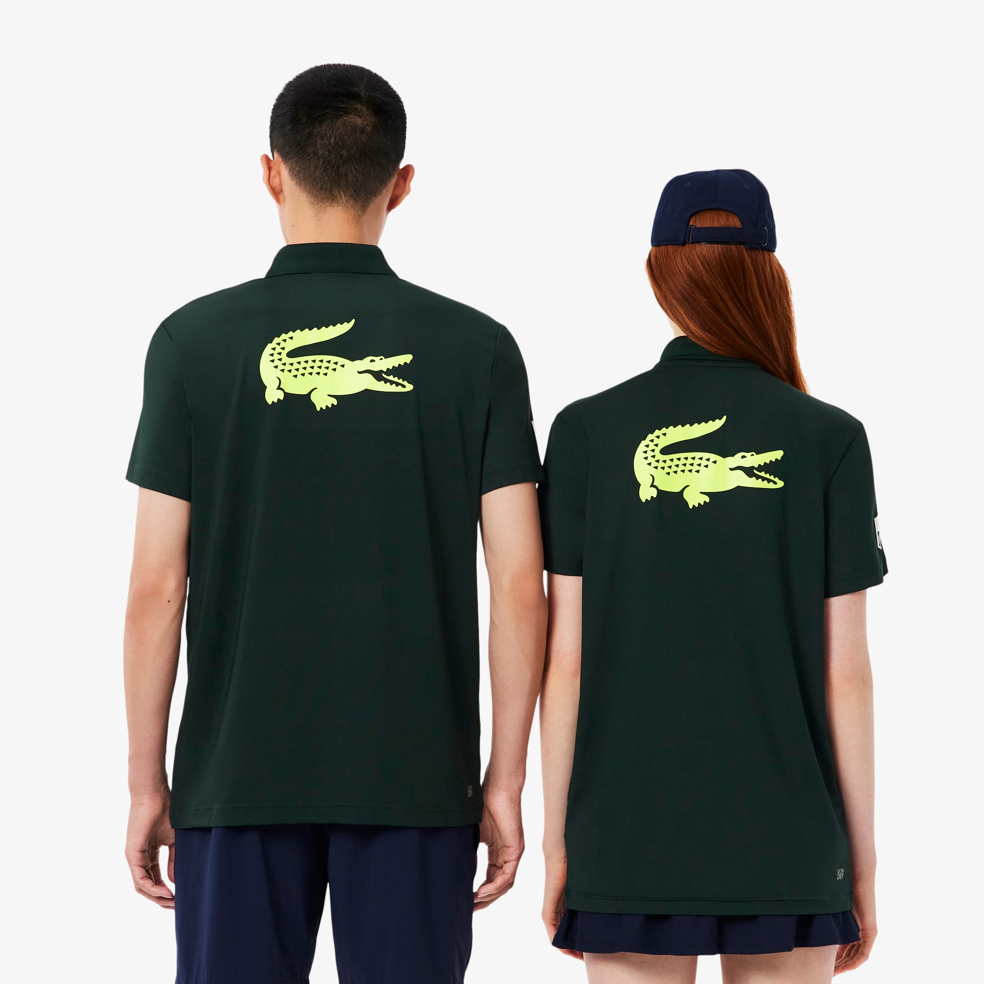 Thumbnail - Lacoste Kinder-Polohemd Rolex Paris Masters Edition Ball - Sinople Grün Size 6 - XL